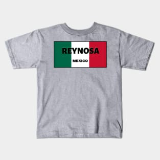 Reynosa City in Mexican Flag Colors Kids T-Shirt